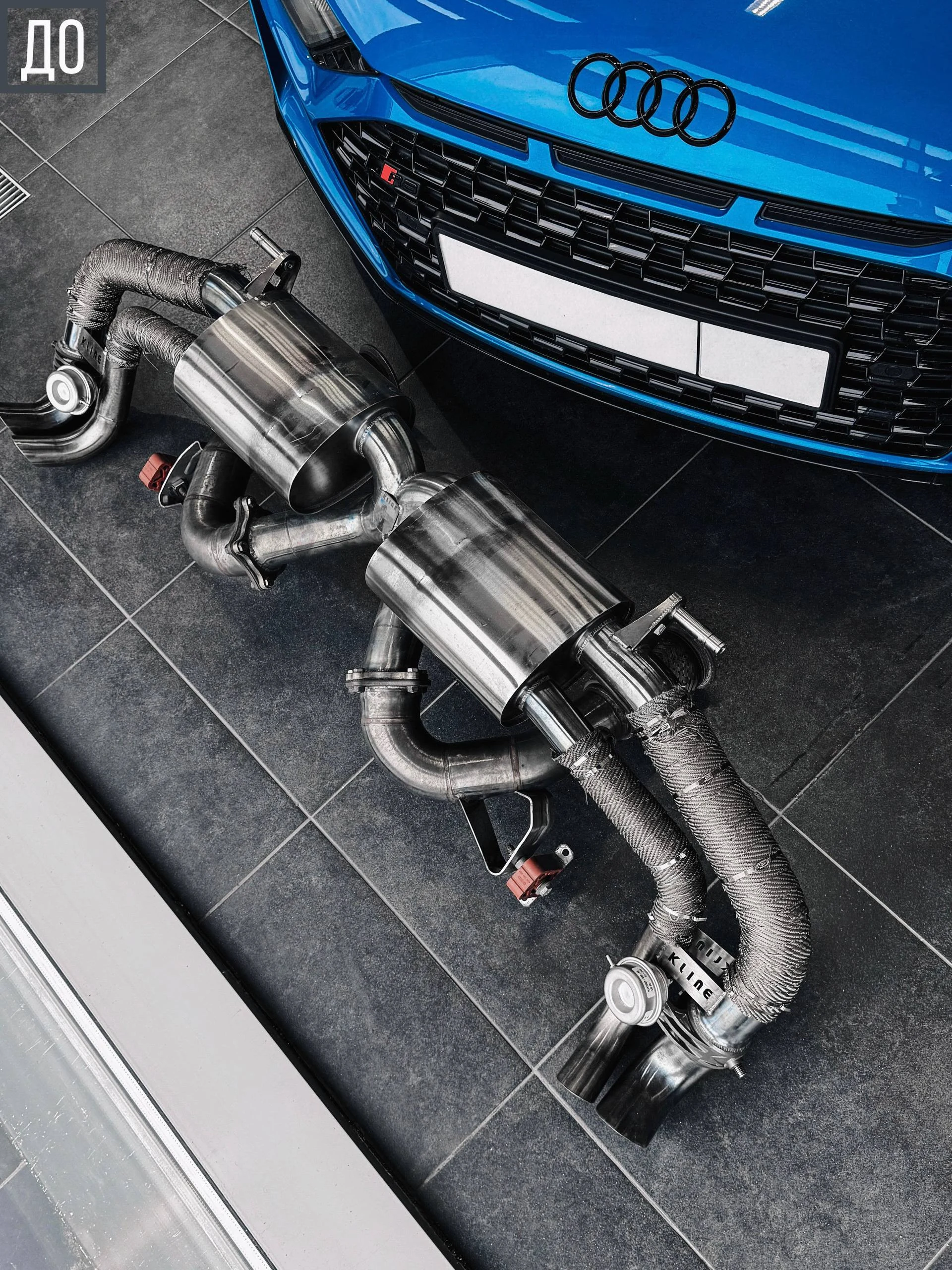Audi R8 после диагностики и работ с теплозащитой выхлопной системы