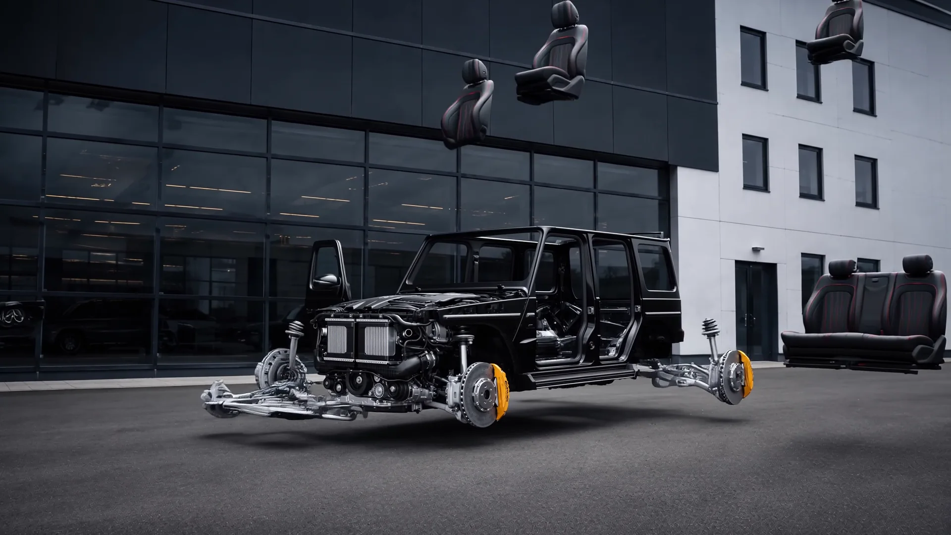 Mercedes-Benz G-Class в процессе комплексной доработки
